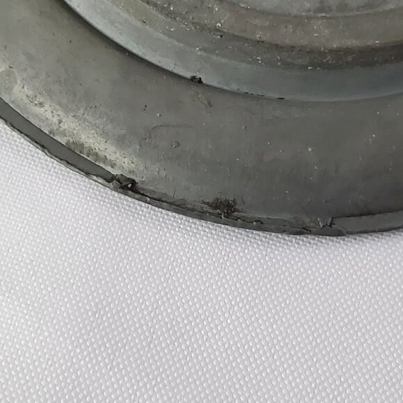 VTG 3 Pewter and Porcelain Drink Coasters Hand Painted Flowers German - Picture 9 of 12